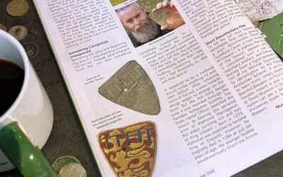 Heraldic Mount Featured in Treasure Hunting Magazine